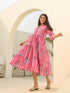 Pure Cotton Printed Fit & Flare Midi Dress